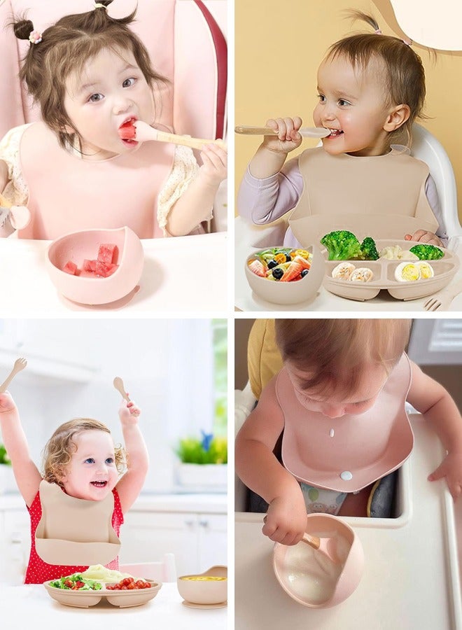 Silicone Baby Feeding Set 5pcs