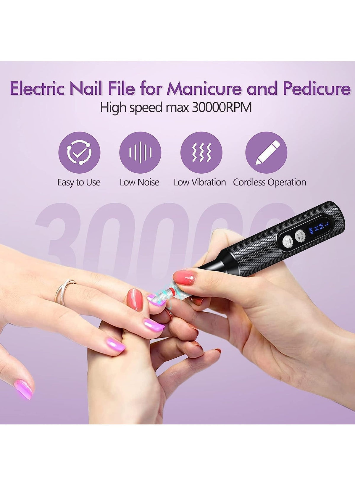 Cordless Electric Nail Drill