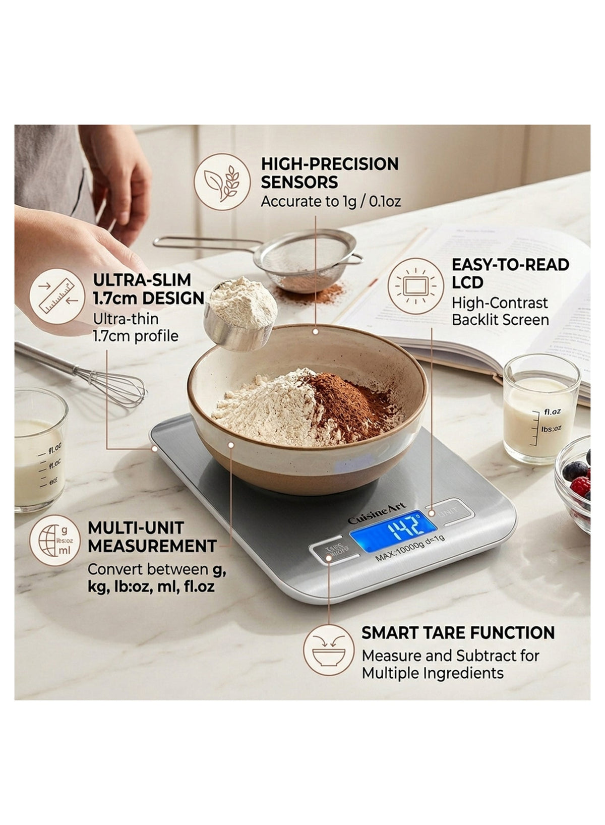 Digital Kitchen Scale Stainless Steel