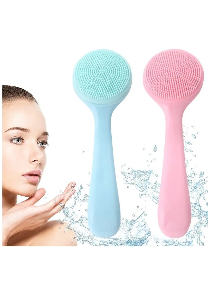 Silicone Facial Cleansing Brush 2 Pcs