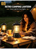 Retro LED Camping Lantern Rechargeable