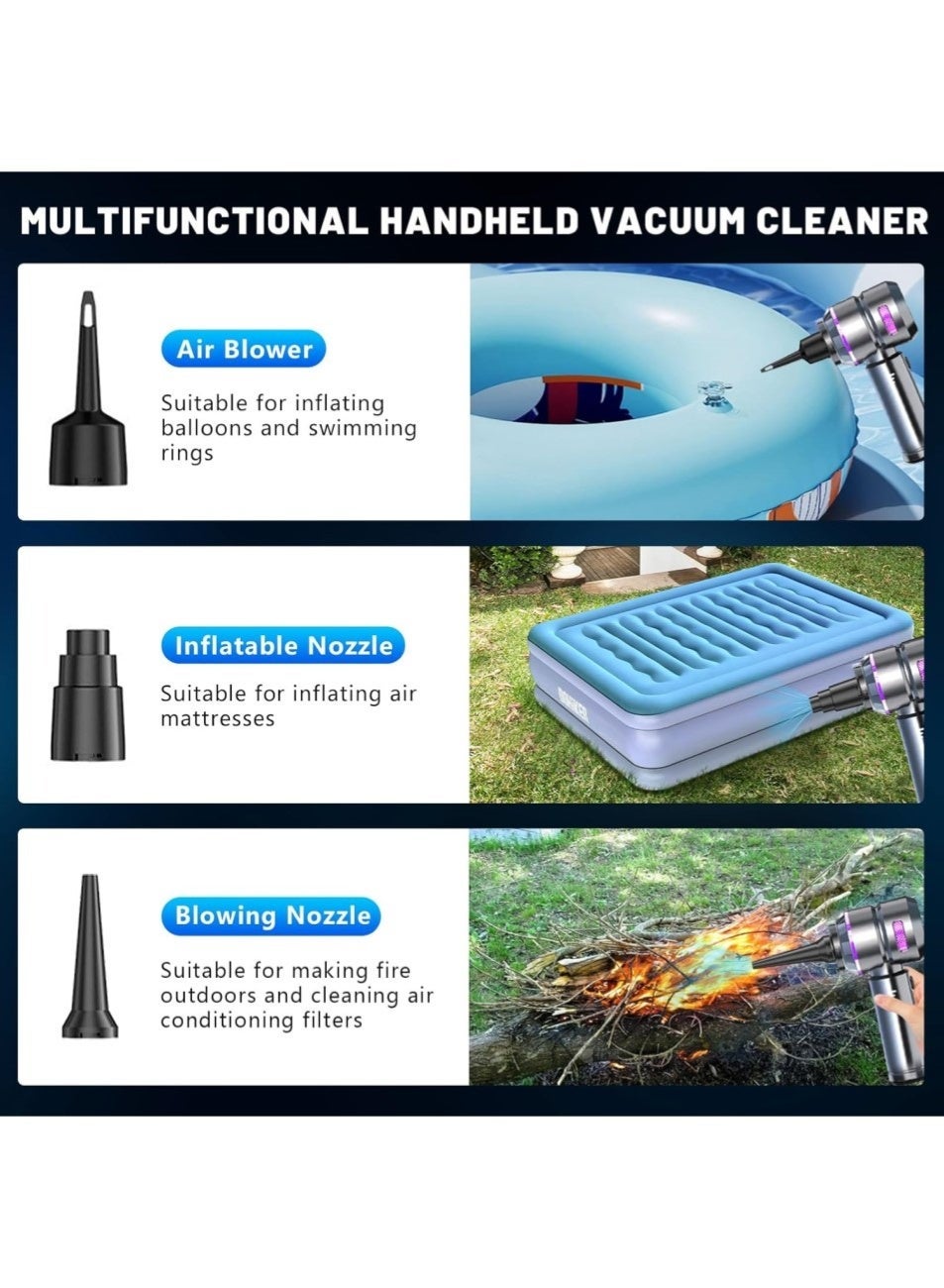 Wireless Handheld Car Vacuum