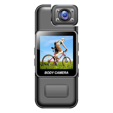 Body Camera with 180° Rotating Lens