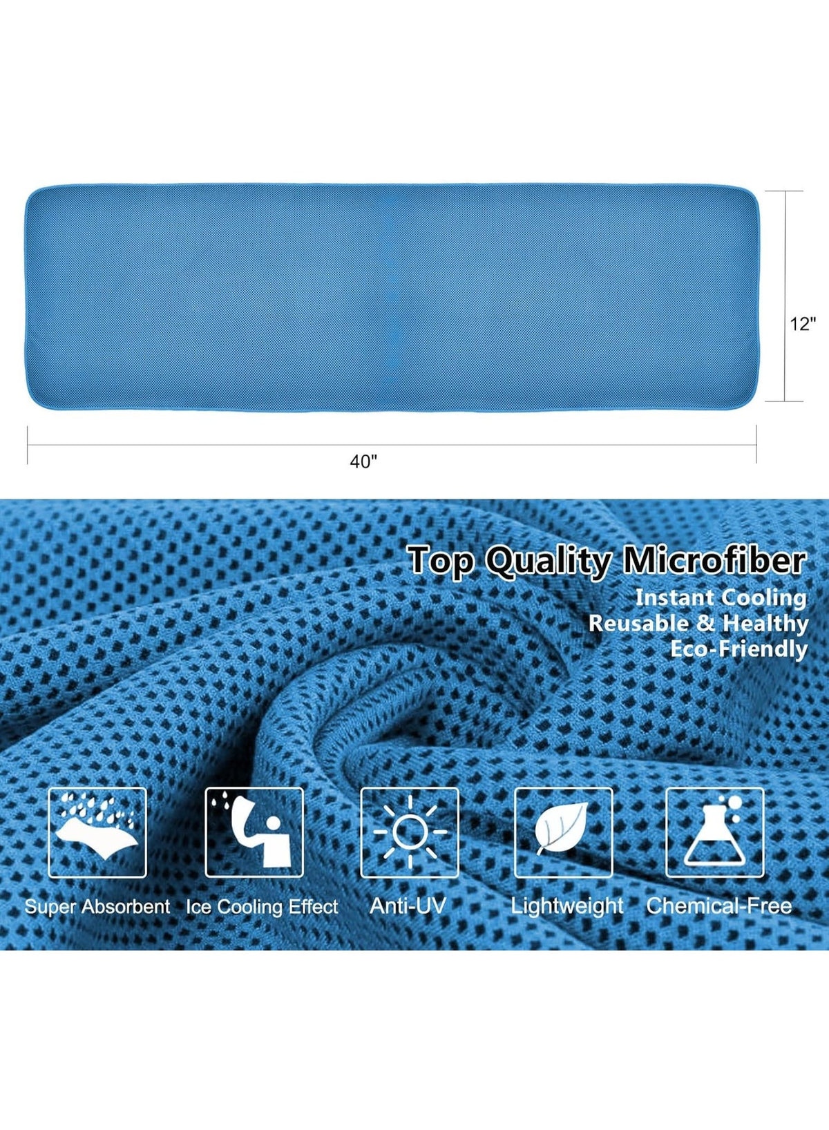 Cooling Towel Instant Chill 4 Pack