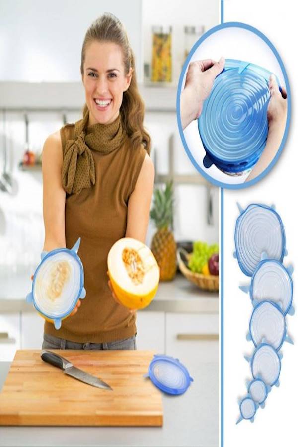 Silicone Stretch Lids 6 Pack