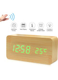 Wooden LED Digital Alarm Clock