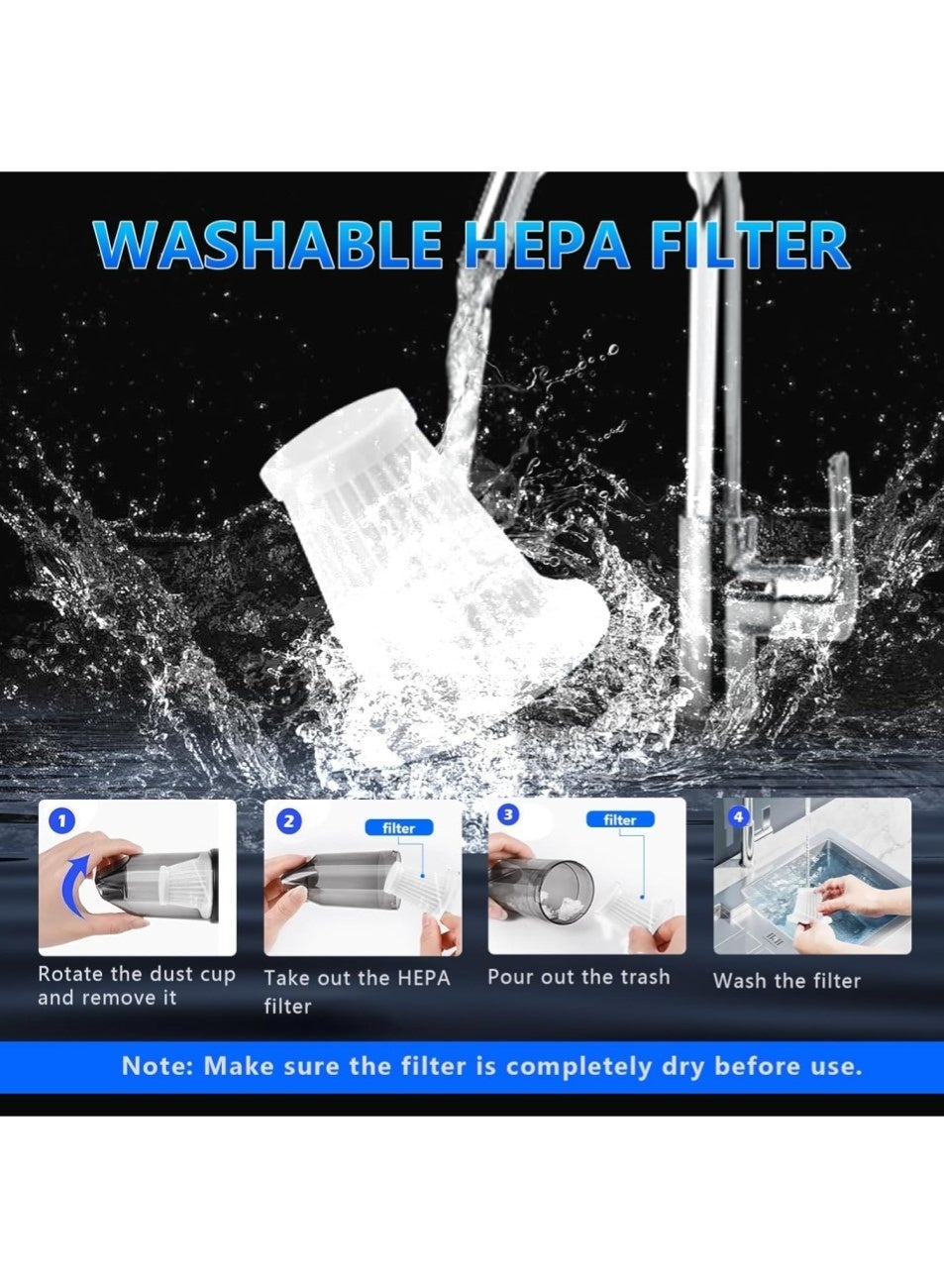 Wireless Handheld Car Vacuum