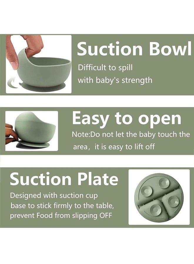 Silicone Baby Feeding Set 5pcs
