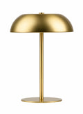 Cordless Mushroom LED Table Lamp Gold