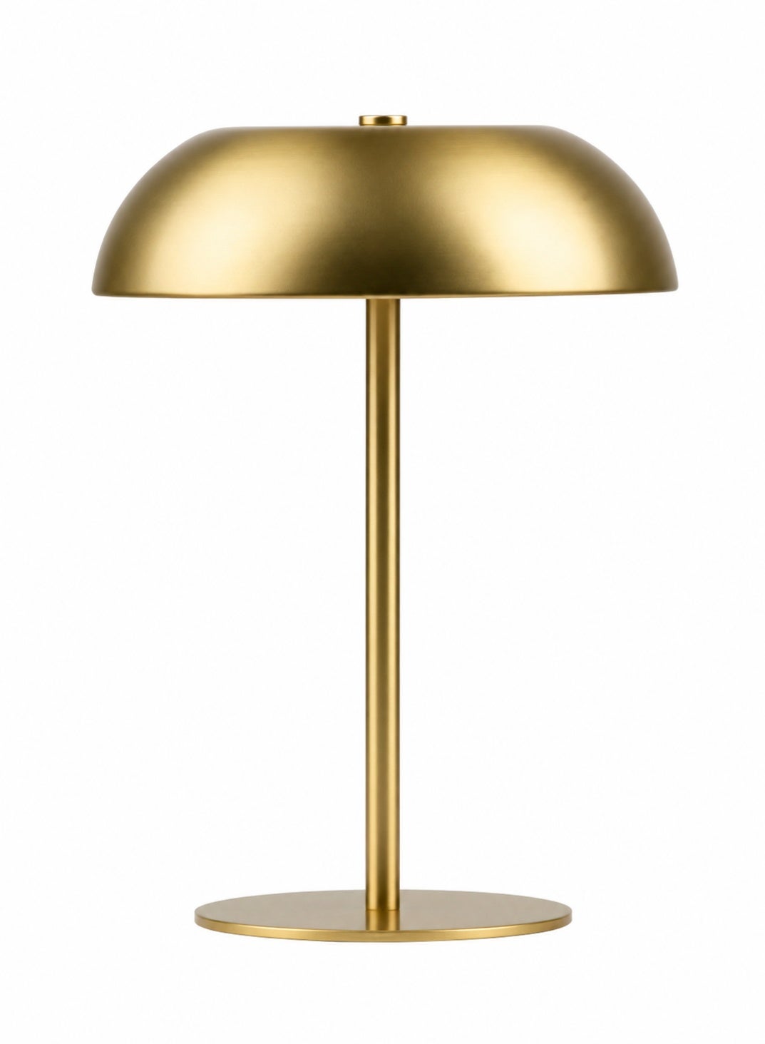 Cordless Mushroom LED Table Lamp Gold